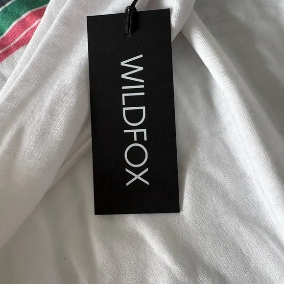 Wildfox White Sweatshirt with Multicolor Wave and 'Paris' Print - Picture 2 of 5